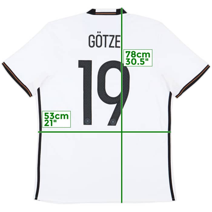 2015-16 Germany Home Shirt Gotze #19 - 9/10 - (L)