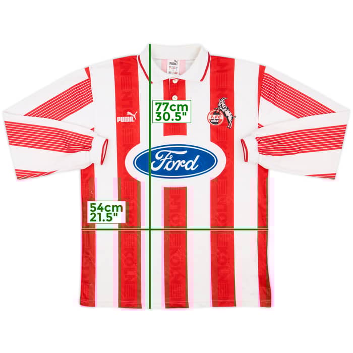 1995-96 FC Koln Home L/S Shirt - 8/10 - (M)