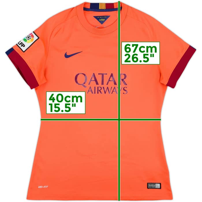 2014-15 Barcelona Away Shirt - 8/10 - (Women's M)