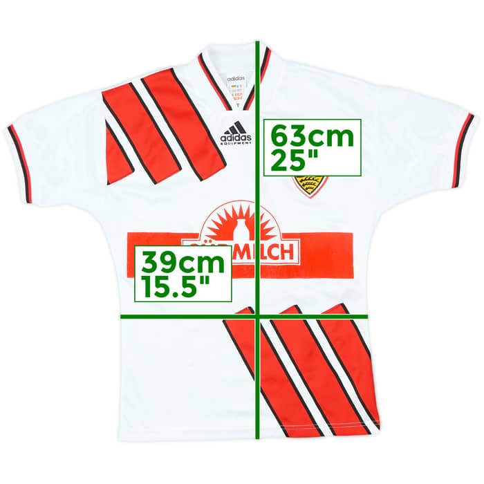 1995-96 Stuttgart Home Shirt - 7/10 - (XS)