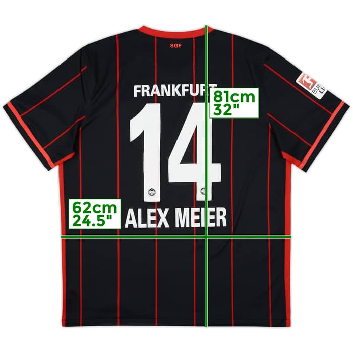 2015-16 Eintracht Frankfurt Home Shirt Alex Meier #14 - 7/10 - (XL)
