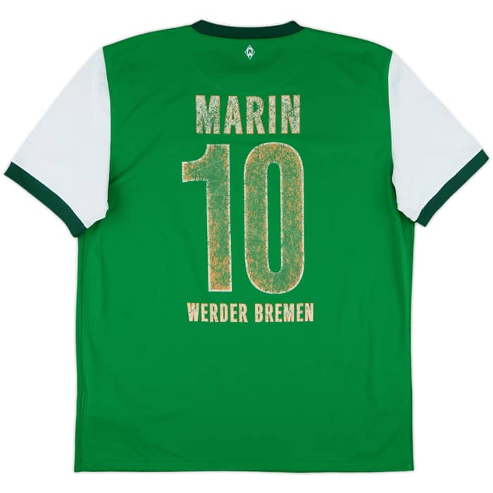 2009-10 Werder Bremen Home Shirt Marin #10 - 4/10 - (L)