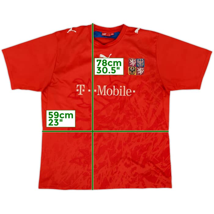 2006-08 Czech Republic Basic Home Shirt - 6/10 - (XL)