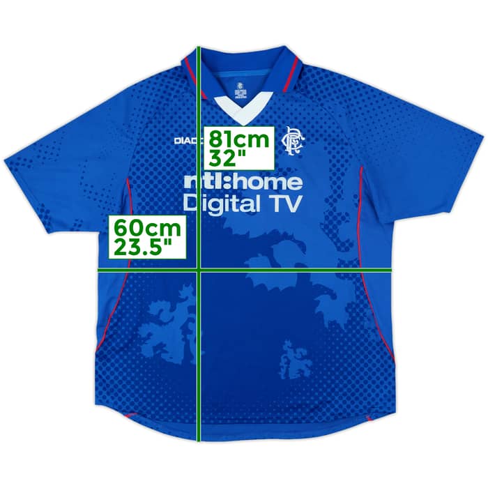 2002-03 Rangers Home Shirt - 10/10 - (XL)
