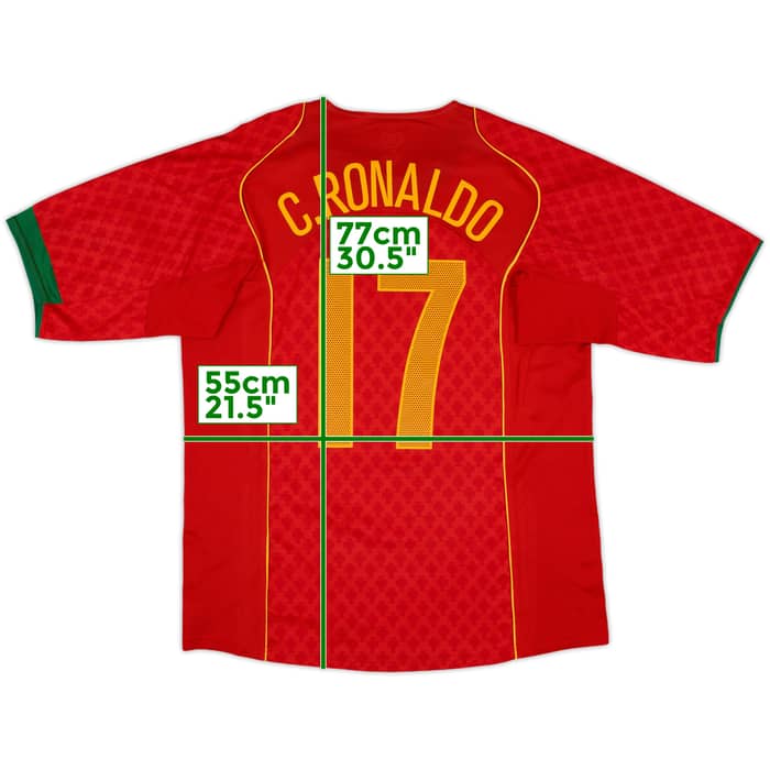 2004-06 Portugal Home Shirt C.Ronaldo #17 - 9/10 - (L)