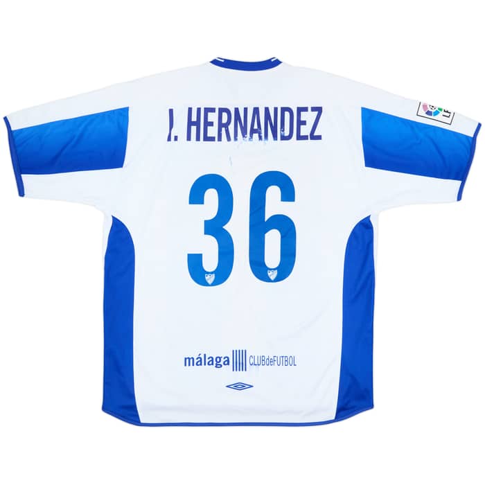 2003-04 Malaga Home Shirt I.Hernandez #36 - 5/10 - (XL)