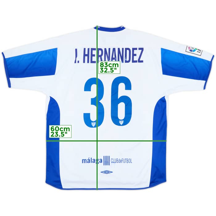 2003-04 Malaga Home Shirt I.Hernandez #36 - 5/10 - (XL)
