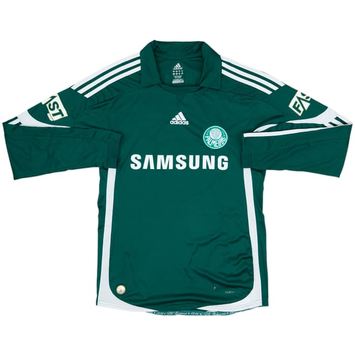 2009-10 Palmeiras Home L/S Shirt Kleber #30 - 8/10 - (M)