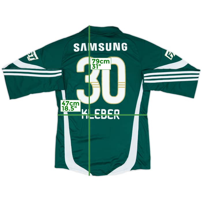 2009-10 Palmeiras Home L/S Shirt Kleber #30 - 8/10 - (M)