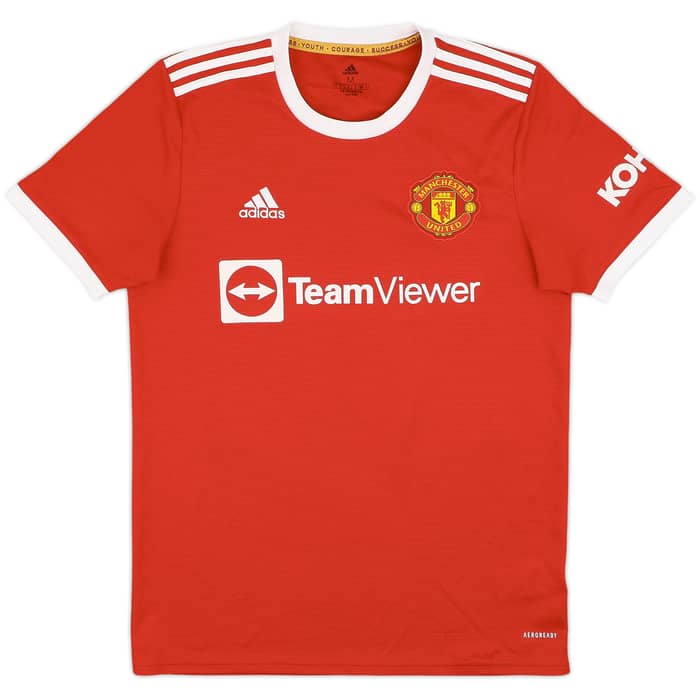 2021-22 Manchester United Home Shirt Ronaldo #7 - 8/10 - (M)