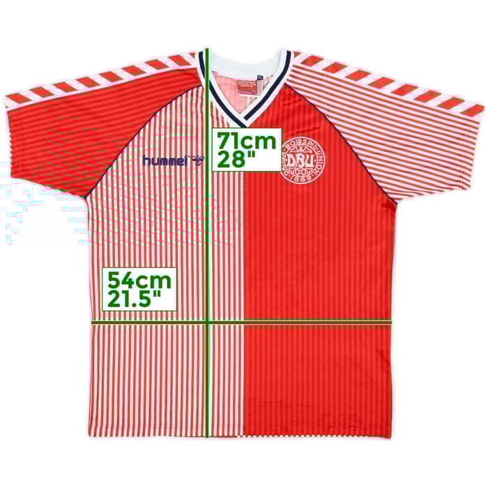 1986 Denmark Home Shirt - 8/10 - (XL)