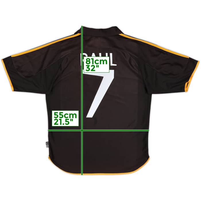 1999-01 Real Madrid Away Shirt Raul #7 - 9/10 - (M)