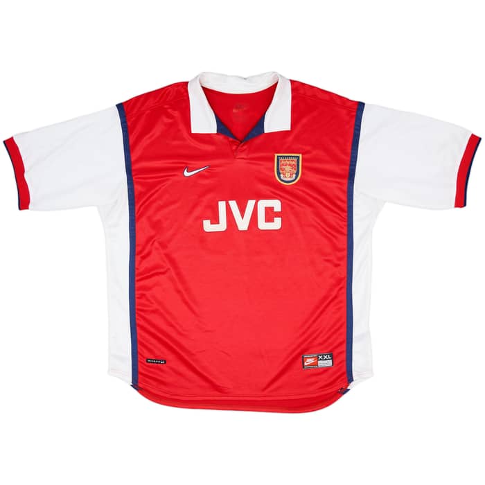1998-99 Arsenal Home Shirt Bergkamp #10 - 8/10 - (XXL)