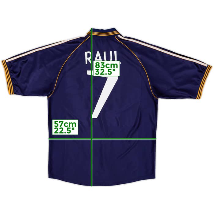 1998-99 Real Madrid Third Shirt Raul #7 - 9/10 - (L)