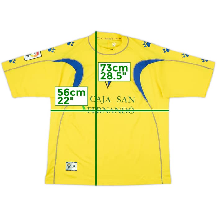 2005-06 Cadiz Home Shirt - 8/10 - (XL)