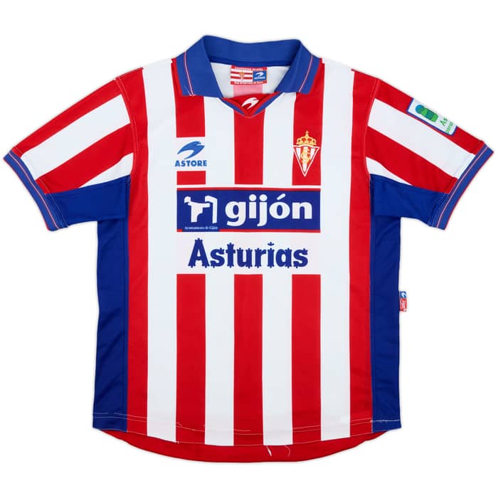2001-03 Sporting Gijon Home Shirt - 8/10 - (S)