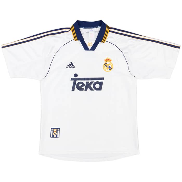 1998-00 Real Madrid Champions of Europe Home Shirt - 9/10 - (M)