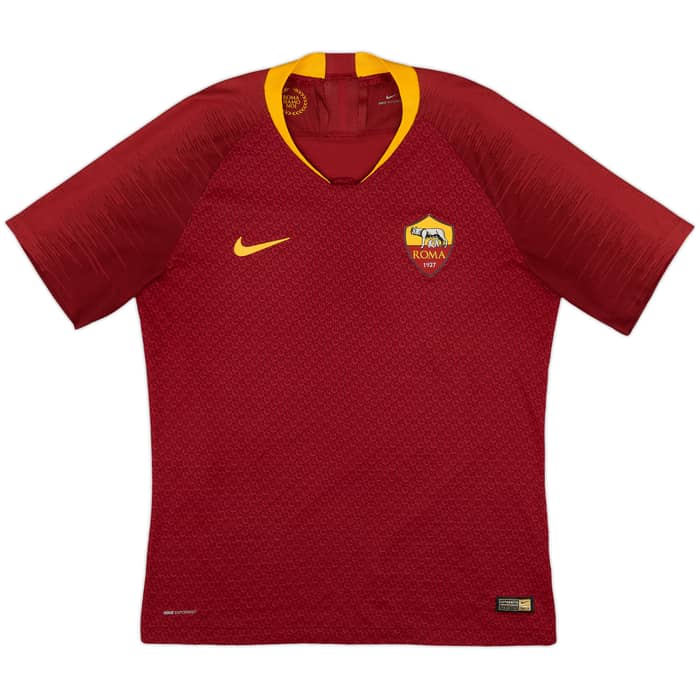 2018-19 Roma Authentic Home Shirt Dzeko #9 - 7/10 - (M)