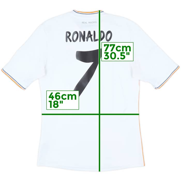 2013-14 Real Madrid Home Shirt Ronaldo #7 - 6/10 - (M)