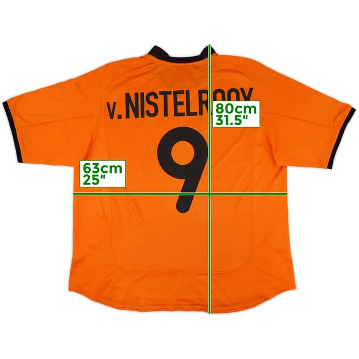 2000-02 Netherlands Home Shirt V.Nistelrooy #9 - 8/10 - (XXL)