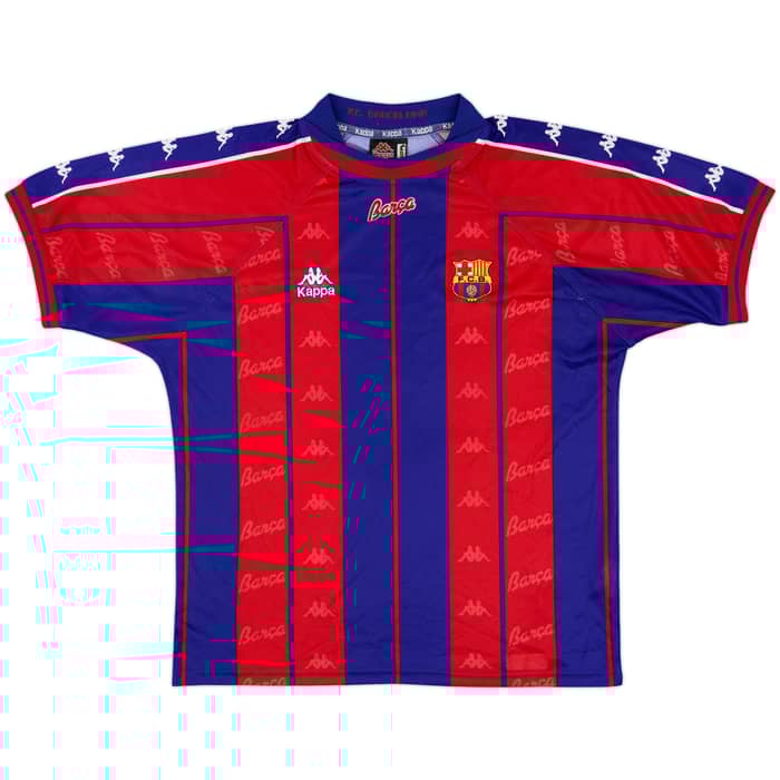 1997-98 Barcelona Home Shirt - 9/10 - (L)