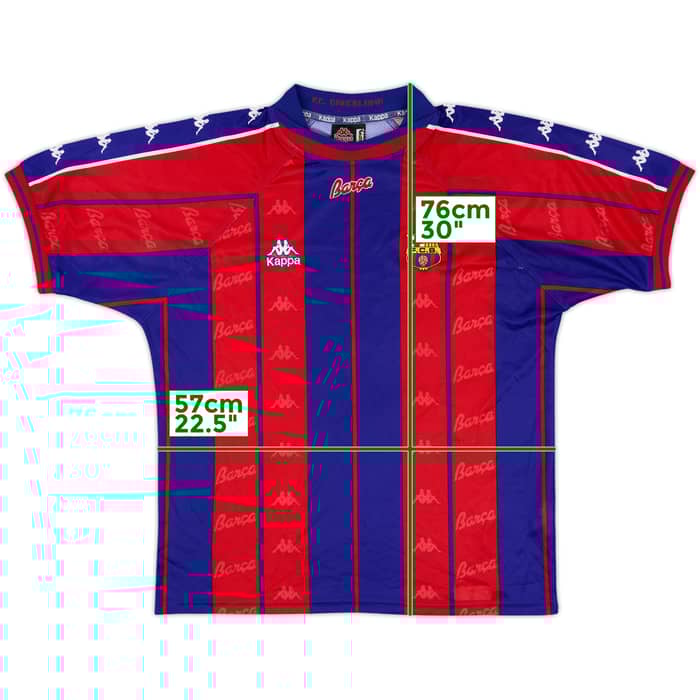 1997-98 Barcelona Home Shirt - 9/10 - (L)