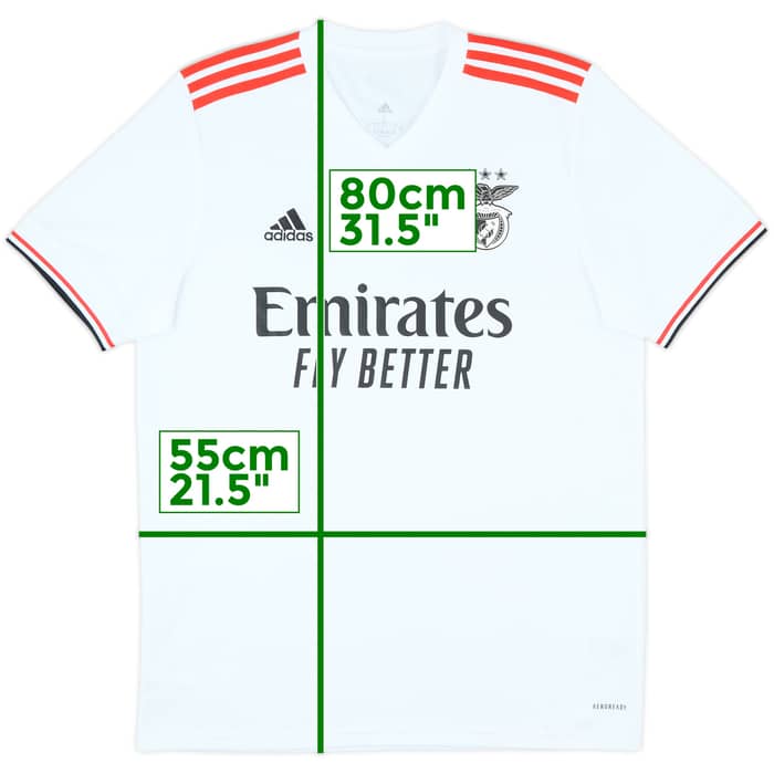 2021-22 Benfica Away Shirt - 10/10 - (L)