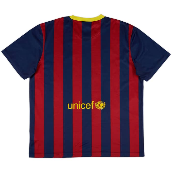 2013-14 Barcelona Basic Home Shirt - 8/10 - (XL)