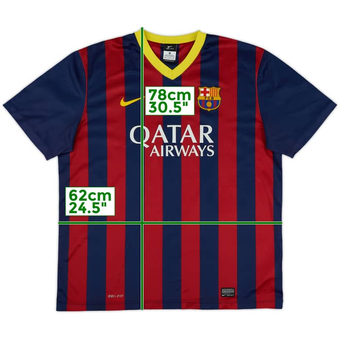 2013-14 Barcelona Basic Home Shirt - 8/10 - (XL)