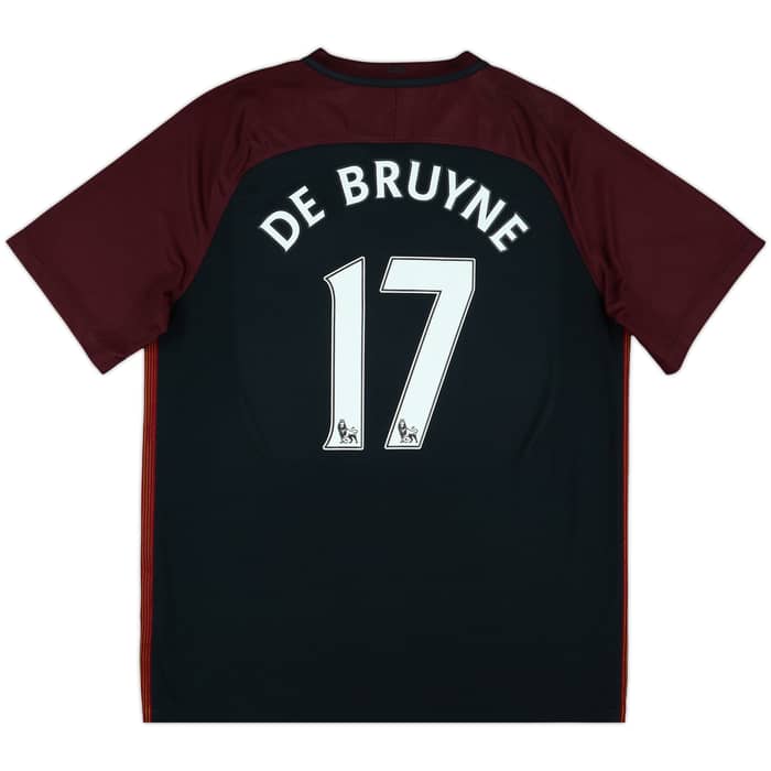 2016-17 Manchester City Away Shirt De Bruyne #17 - 8/10 - (XL)