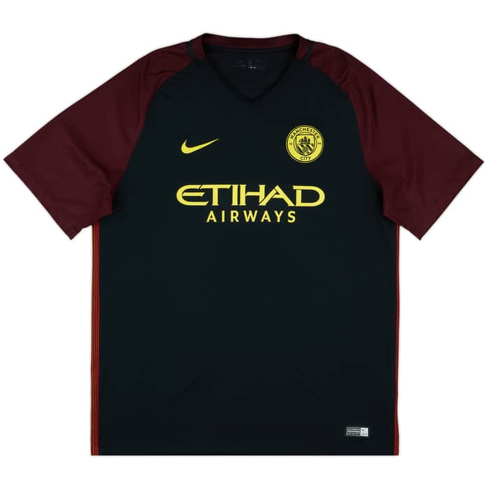 2016-17 Manchester City Away Shirt De Bruyne #17 - 8/10 - (XL)