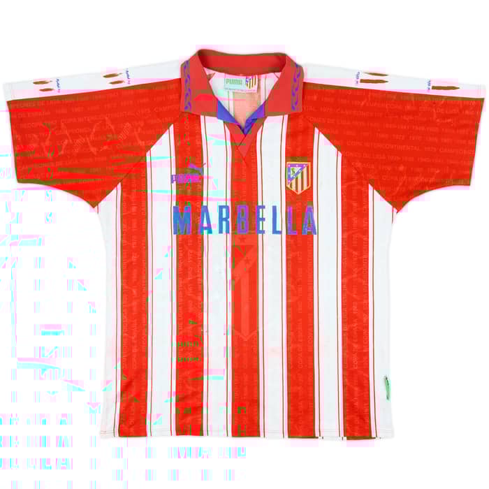1995-96 Atletico Madrid Home Shirt - 5/10 - (L)