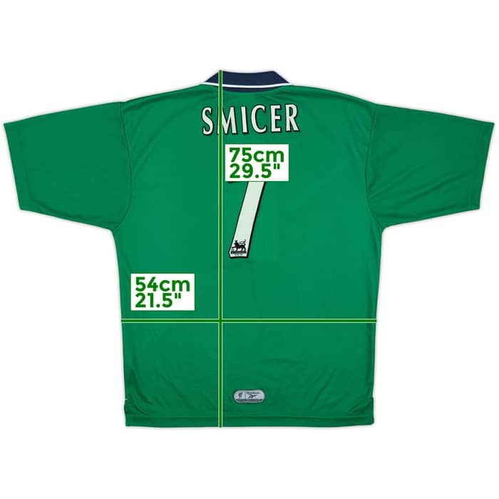 1999-00 Liverpool Away Shirt Smicer #7 - 8/10 - (M)
