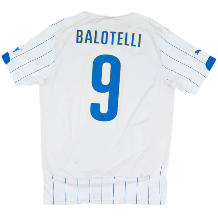 2014-15 Italy Away Shirt Balotelli #9 - 5/10 - (L)