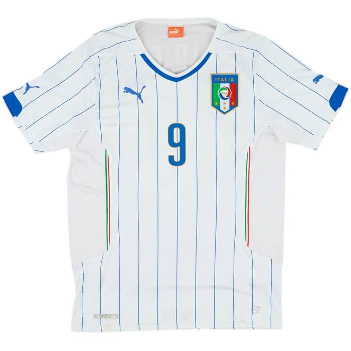 2014-15 Italy Away Shirt Balotelli #9 - 5/10 - (L)