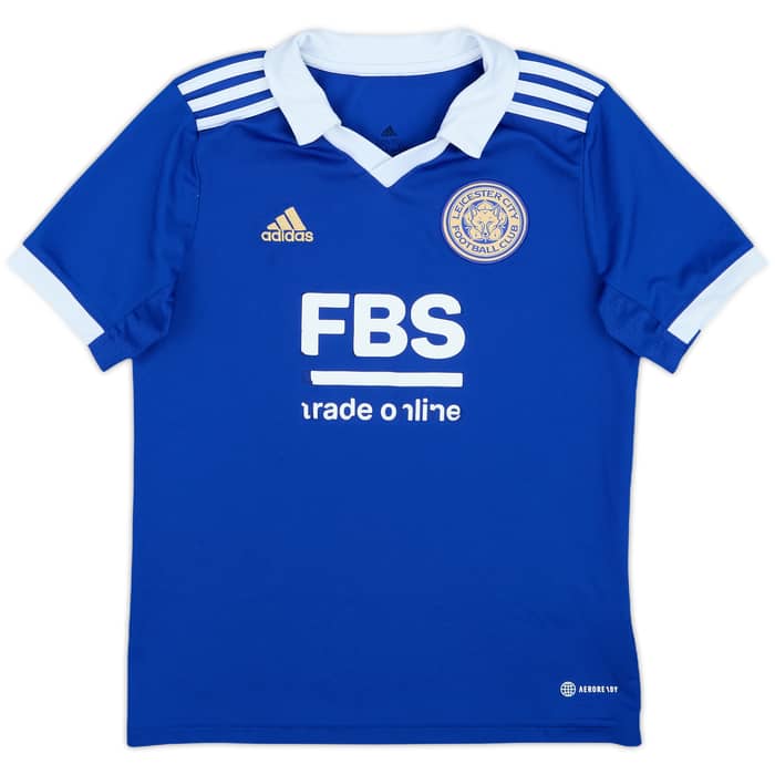 2022-23 Leicester Home Shirt - 4/10 - (M.Boys)