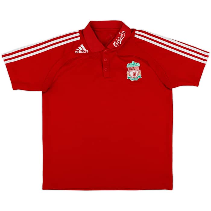 2008-09 Liverpool adidas Polo Shirt - 8/10 - (L)