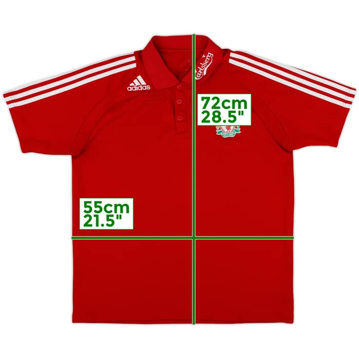 2008-09 Liverpool adidas Polo Shirt - 8/10 - (L)