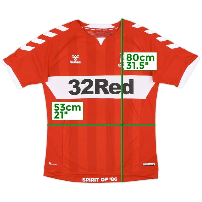 2018-19 Middlesbrough Home Shirt - 6/10 - (M)