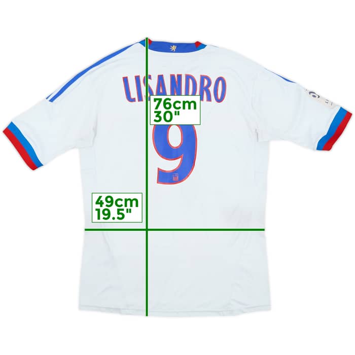 2011-12 Lyon Home Shirt Lisandro #9 - 4/10 - (M)