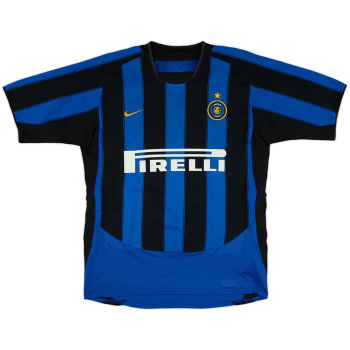 2003-04 Inter Milan Home Shirt Adriano #10 - 7/10 - (L)