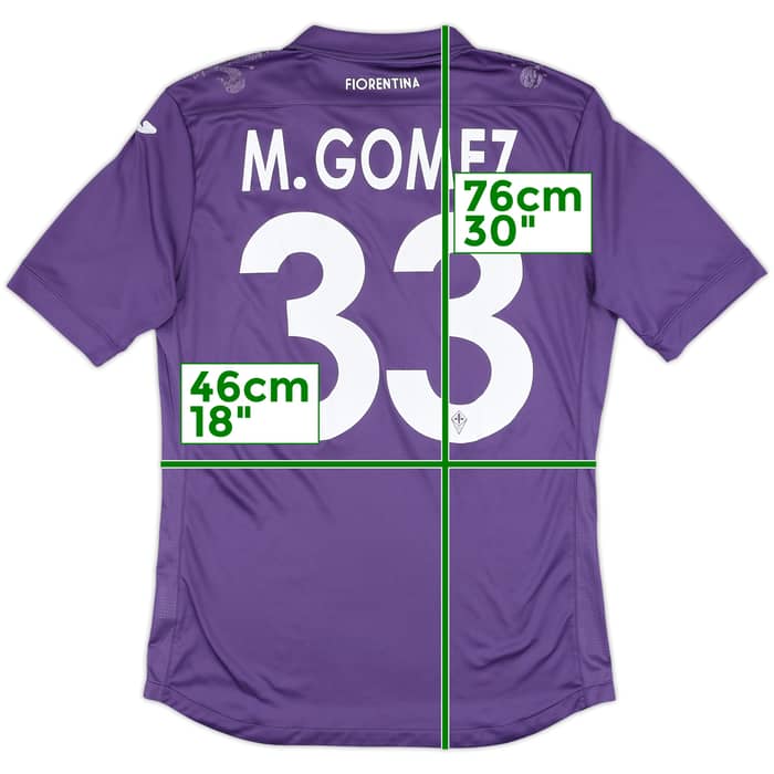 2013-14 Fiorentina Home Shirt Gomez #33 - 6/10 - (M)