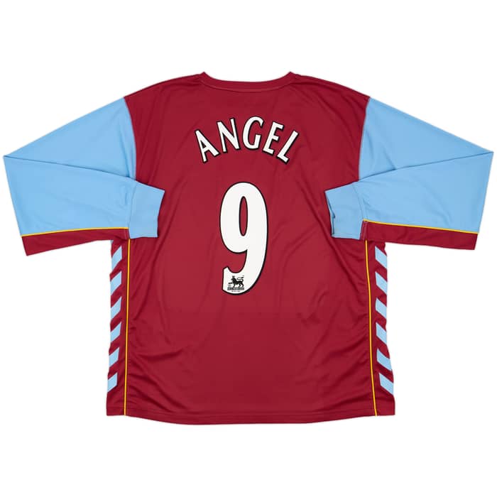 2005-06 Aston Villa Home L/S Shirt Angel #9 - 7/10 - (3XL)