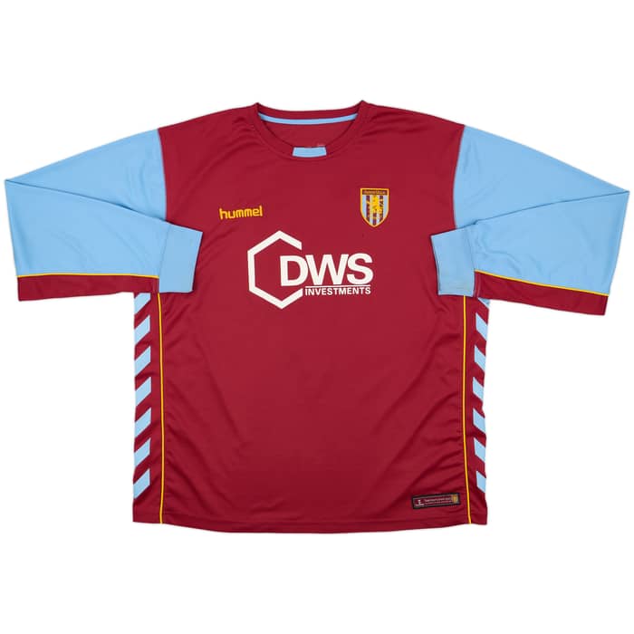 2005-06 Aston Villa Home L/S Shirt Angel #9 - 7/10 - (3XL)