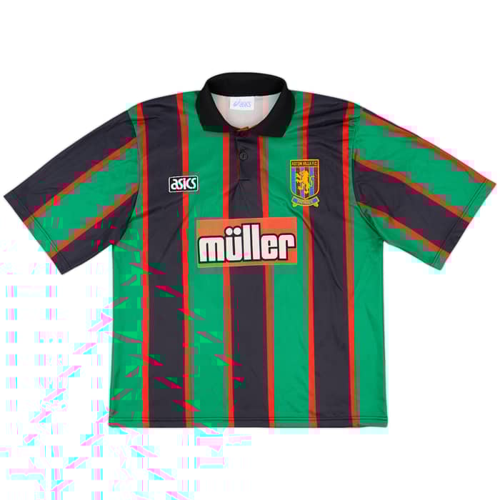 1993-95 Aston Villa Away Shirt McGrath #5 - 8/10 - (L)