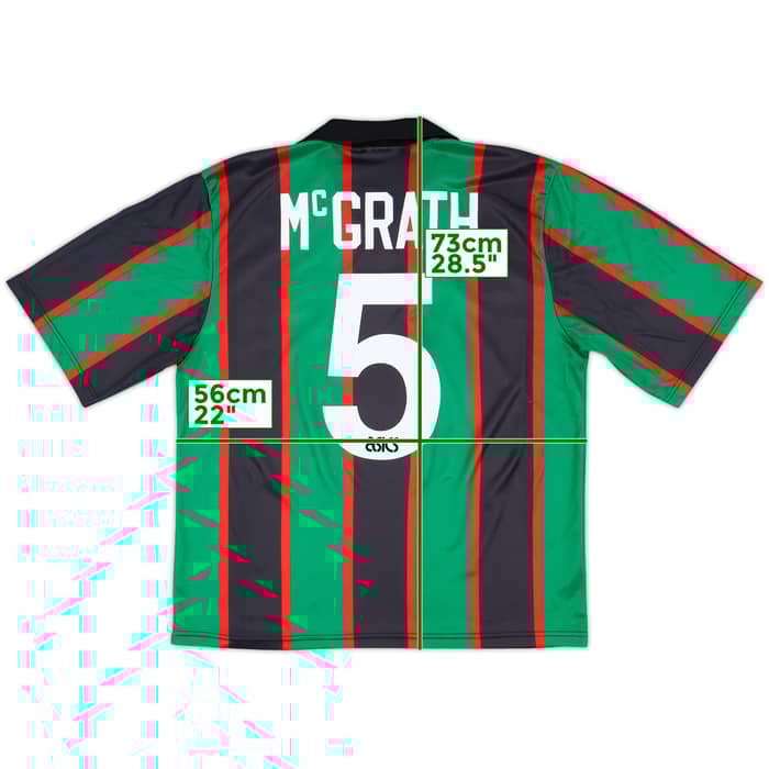 1993-95 Aston Villa Away Shirt McGrath #5 - 8/10 - (L)