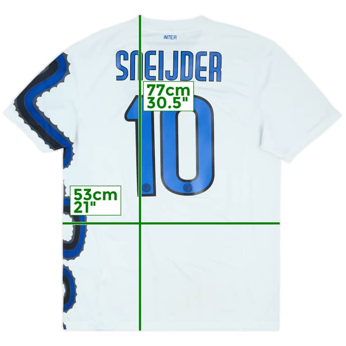 2010-11 Inter Milan Away Shirt Sneijder #10 - 7/10 - (L)