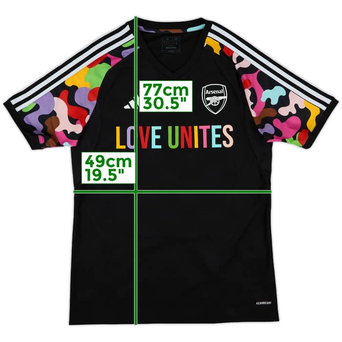 2023-24 Arsenal adidas 'Love Unites Pride' Training Shirt - 10/10 - (M)