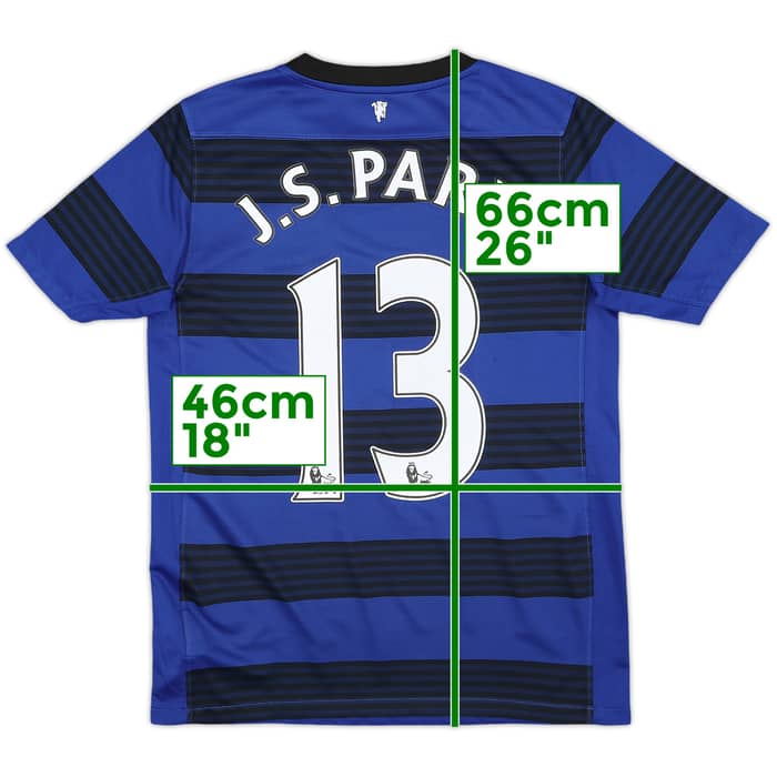 2011-13 Manchester United Away Shirt J.S.Park #13 - 7/10 - (L.Boys)