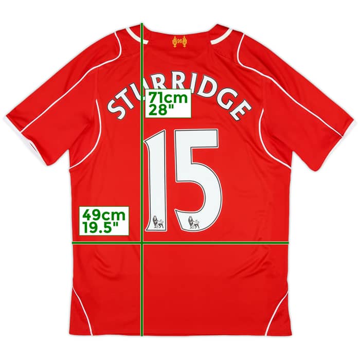 2014-15 Liverpool Home Shirt Sturridge #15 - 7/10 - (S)